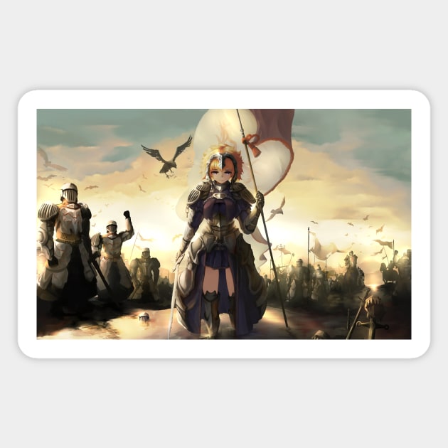 Jeanne D'arc Sticker by TeGo-Art